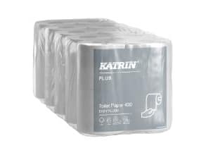 Vessapaperi Katrin Plus Easy Flush 2-kertainen 50m valkoinen,5 kpl x 4 kpl/krt