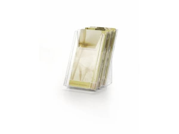 DURABLE COMBIBOXX SET L - Bokhållare - väggmonterbar, skrivbord - 3 utrymmen - för 1/3 A4 - transparent