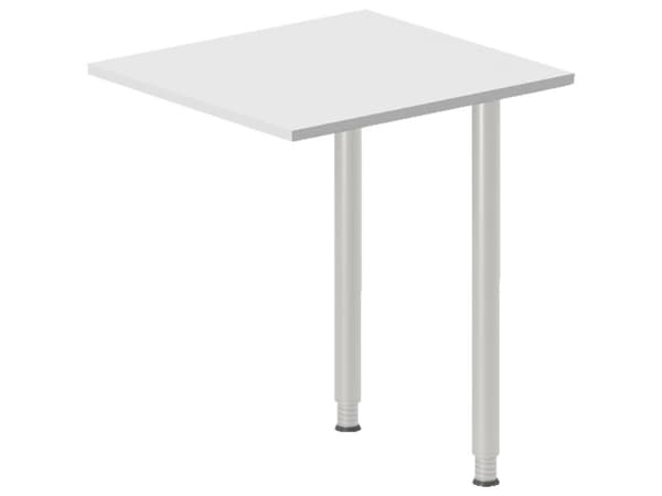 Skrivebord, tilbyg DNA Lys grå 1400x600 mm I-ben Sort
