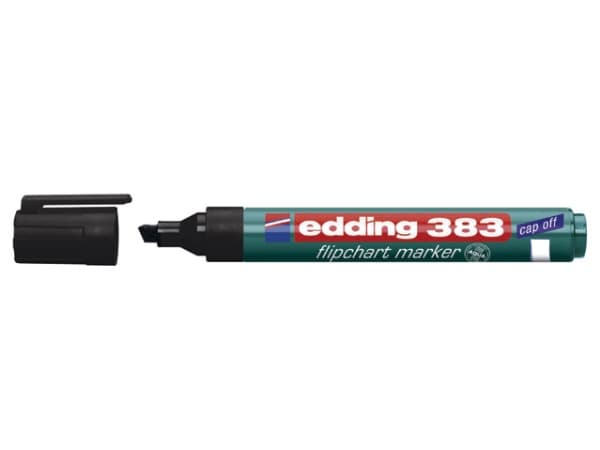 Edding MARKER 383 L/F FLIP.BLACK FLIPCHART MARKER (383/011/C ED)