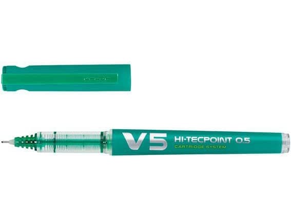 Pilot Hi-Tecpoint V5, Grønn, Grønn, 0,5 mm, 0,3 mm
