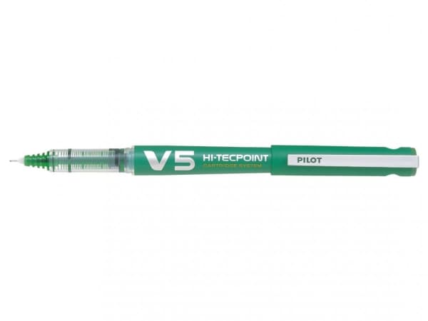 Pilot Hi-Tecpoint V5, Grön, Grön, 0,5 mm, 0,3 mm