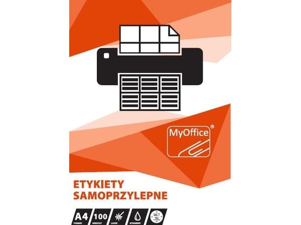 MyOffice ETYKIETY A4 MyOFFICE 105 X 74 MM (100)