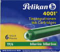 Miniatyrbild 3 av 3: Pelikan TP/6, Grön, Grön, Reservoarpenna, 6 styck