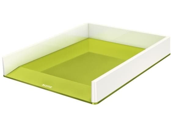 Leitz WOW Dual Colour - Brevbakke - for ANSI A (Letter) (216 x 279 mm), A4 (210 x 297 mm), C4 (229 x 324 mm), Folio (216 x 330 mm) - grønn metallisk