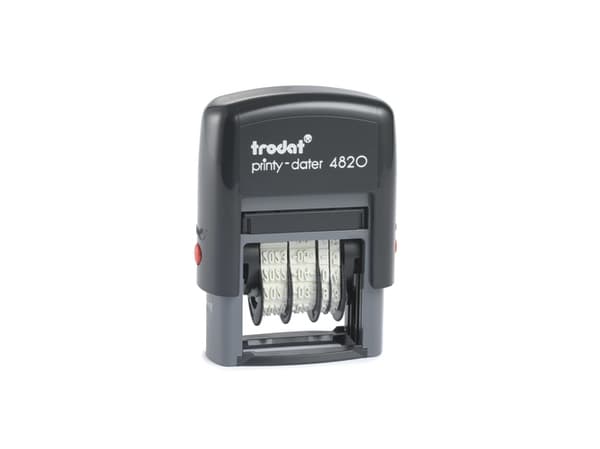 Trodat 4820, Datumstämpel, 4 x 27 mm, Svart, Svart, 68 mm, 28 mm