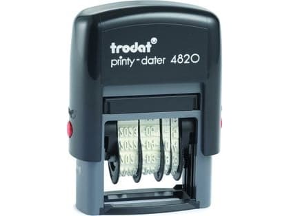 Trodat 4820, Datumstämpel, 4 x 27 mm, Svart, Svart, 68 mm, 28 mm