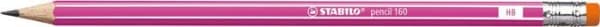 STABILO pencil 160, HB, Rosa, Hexagonal, Kontor, Skola, Technical drawing, 2,2 mm, 1 styck