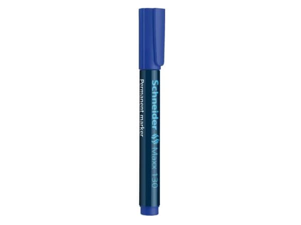 Schneider Schreibgeräte Maxx 130, Blå, Rundad spets, Svart, Blå, 1 mm, 3 mm, Kartong, papper, Plast, Trä