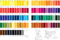 Miniatyrbilde 1 av 2: Proff. watercolour colour chart - hand painted