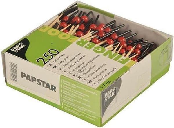 Papstar 81006 bambuspett 250 stycken
