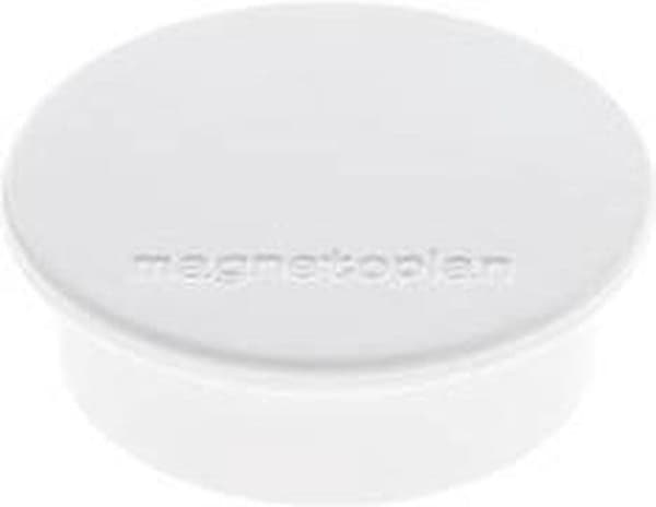Magnetoplan Magnet Discofix Farve (Ø x H) 40 mm x 13 mm rund Hvid 10 stk. 1662000