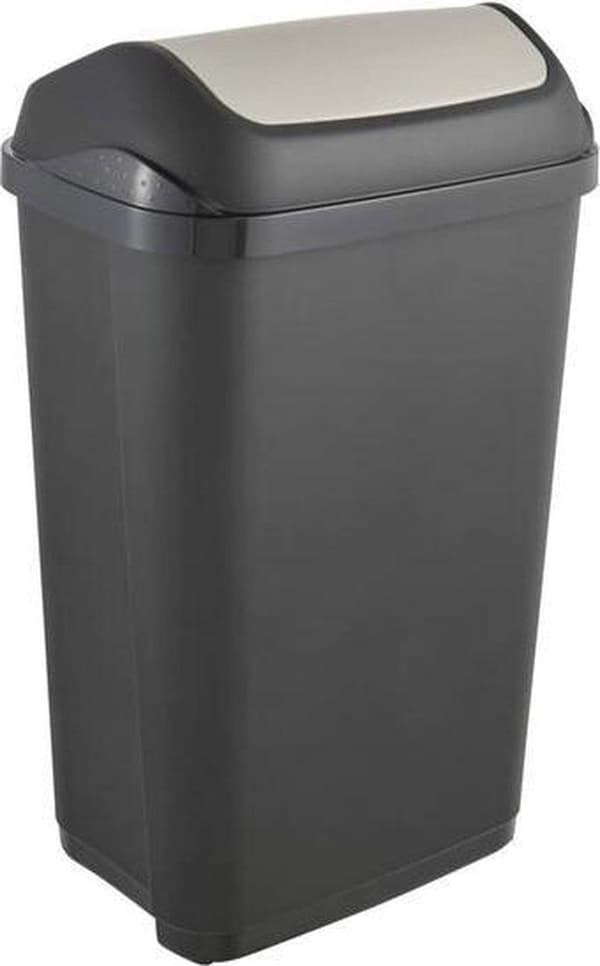 Gyngespand Swantje skraldespand 39x29x66 - 50 L Graphite Keeper 10308