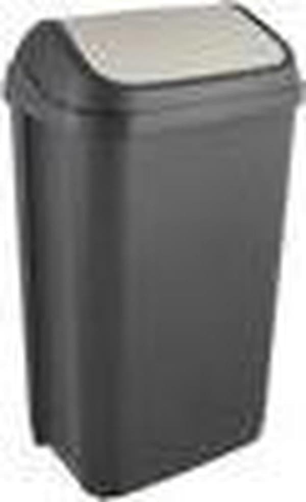 Gyngespand Swantje skraldespand 39x29x66 - 50 L Graphite Keeper 10308