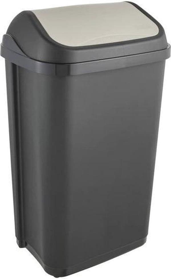 Gyngespand Swantje skraldespand 39x29x66 - 50 L Graphite Keeper 10308