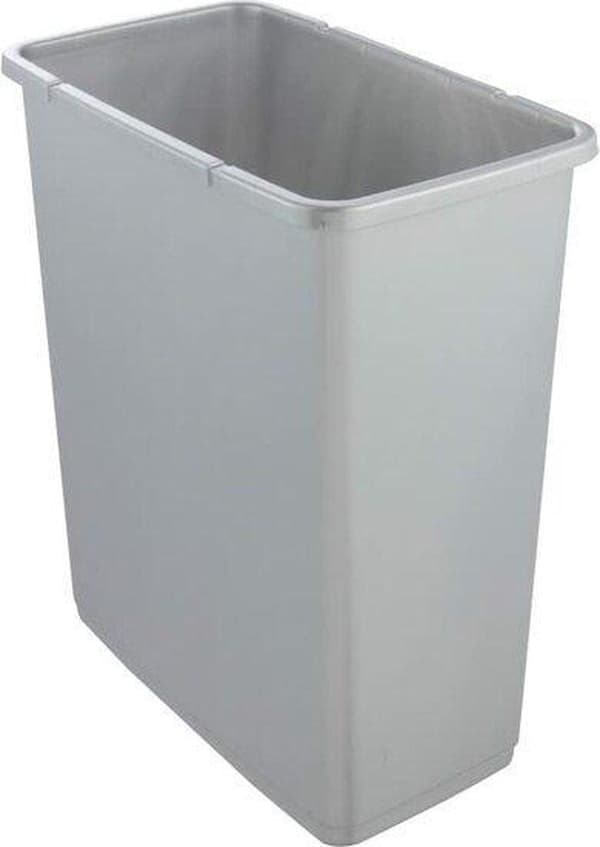 Affaldsbeholder med klaplåg 47x39x24 - 25 L Magne Sort/Grå Keeper 10604