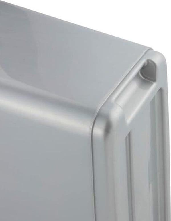 Affaldsbeholder med klaplåg 47x39x24 - 25 L Magne Sort/Grå Keeper 10604