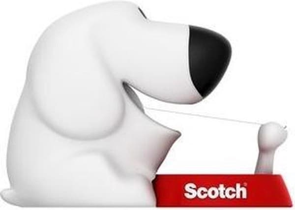 Scotch® Tape Dispenser Design Dog + 1 rulle Scotch® Magic™ Tape 19 mm x 7,5 m