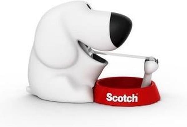 Scotch® Tape Dispenser Design Dog + 1 rulle Scotch® Magic™ Tape 19 mm x 7,5 m