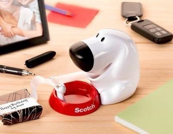Scotch® Tape Dispenser Design Dog + 1 rulle Scotch® Magic™ Tape 19 mm x 7,5 m