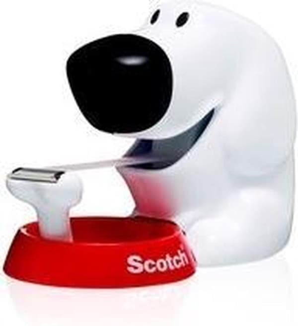 Scotch® Tape Dispenser Design Dog + 1 rulle Scotch® Magic™ Tape 19 mm x 7,5 m