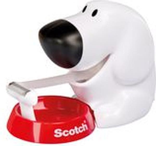 Scotch® Tape Dispenser Design Dog + 1 rulle Scotch® Magic™ Tape 19 mm x 7,5 m