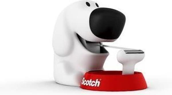 Scotch® Tape Dispenser Design Dog + 1 rulle Scotch® Magic™ Tape 19 mm x 7,5 m