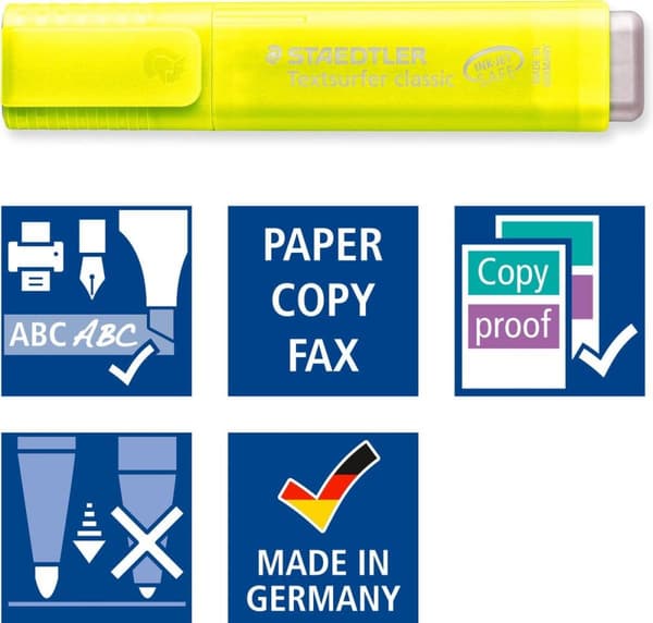 STAEDTLER Textsurfer klassisk överstrykningspenna - set 4 regnbågar
