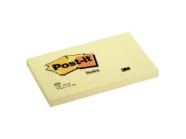 Post-It 655-CY, Rektangel, Gul, papper, PEFC, 127 mm, 76 mm