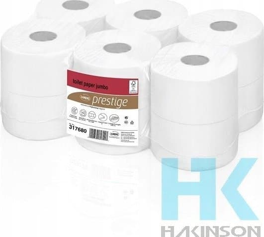 WC-paperi Satino Prestige 2-kerroksinen L120mxL9,2cmxK25cm FSC Uusi kuitu Valkoinen, 12 rullaa/pussi - (12 kpl)