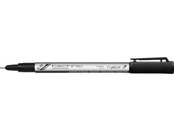 Rystor Technic ritpenna 0,7 mm svart