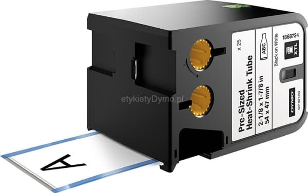 DYMO XTL - Svart på hvitt - 54 x 47 mm 25 stk (1 rull(er) x 25) slange - for XTL 500