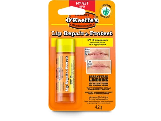 O'keeffe's Lip Repair SPF - med solfaktor - 4,2 g.