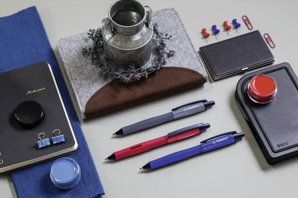 STABILO PALETTE, Uttrekkbar med festeklemme, Rød, Plast, Gummi, 0,4 mm, Fint, Ambidekstriøs