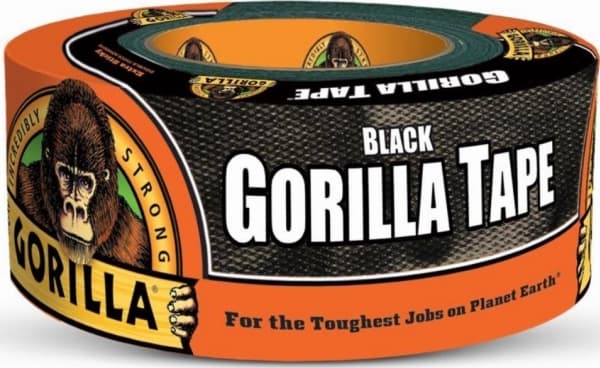 Gorilla musta ilmastointiteippi 48 mm. - 32 metriä