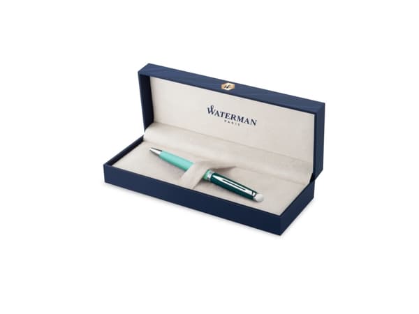 Waterman Hémisphère, Klämma, Fastklämbar, indragbar kulspetspenna, Blå, 1 styck, Medium