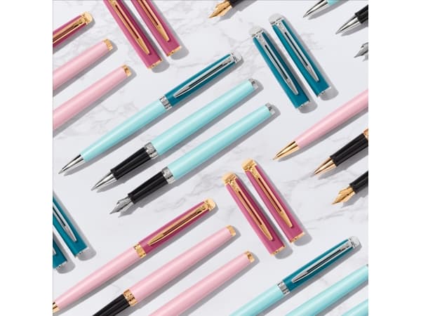 Waterman Hémisphère, Klämma, Fastklämbar, indragbar kulspetspenna, Blå, 1 styck, Medium