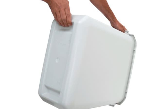 Affaldsbeholder 60L Hvid Patricia
