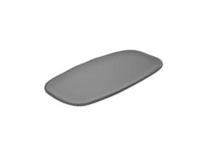 Serveringsfad Marl L30xB15.3xH1.5cm Melamin 2-farvet grå,1 stk