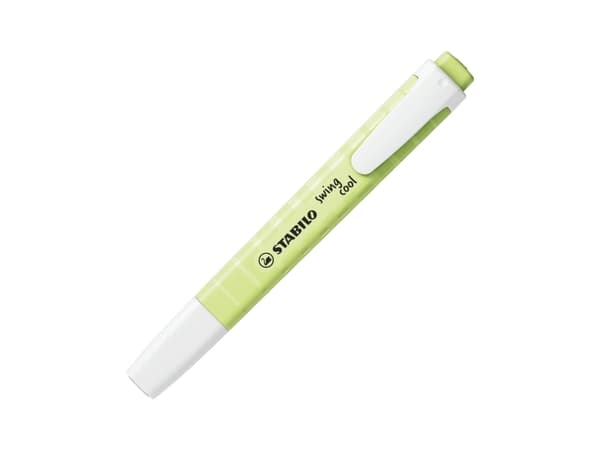 STABILO swing cool Pastel, 1 styck, Lime, Mejselspets, Lime, Vit, Rektangel, 1 mm
