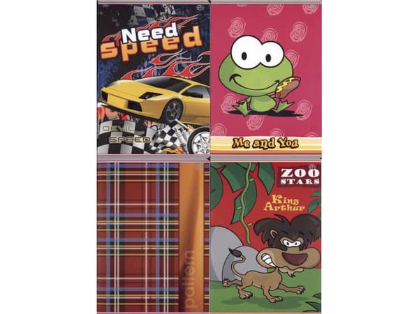 Interdruk Notebook A5/32 checkered pattern mix