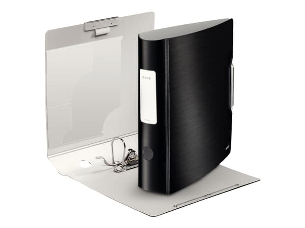 Leitz 180° Active Style - Ringpärm - ryggbredd: 82 mm - för A4 - kapacitet: 500 ark - svart satäng