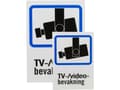 Miniatyrbild 2 av 2: Plastic sign, TV / Video surveillance, A4 & A5 size