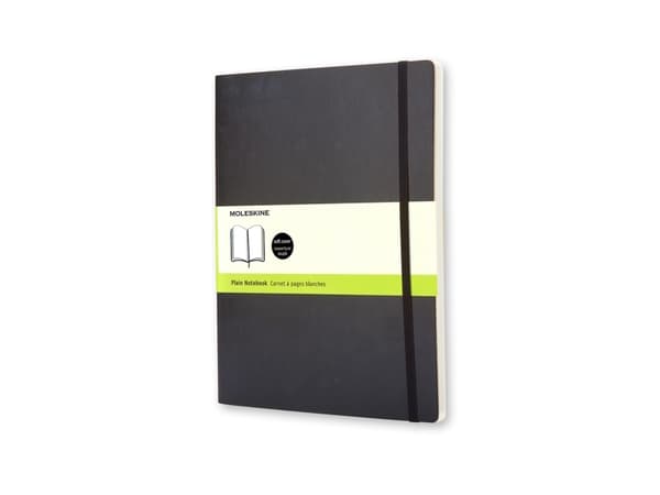 Moleskine 978-88-8370-726-1, Yksivärinen, Musta, Matta, Pehmeäkantinen, Aikuinen