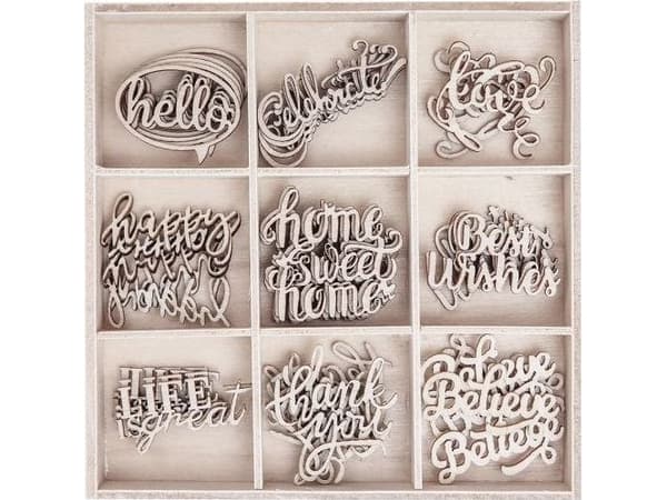 DP Craft Puiset muodot DPCRAFT Sanat 45kpl Dalprint