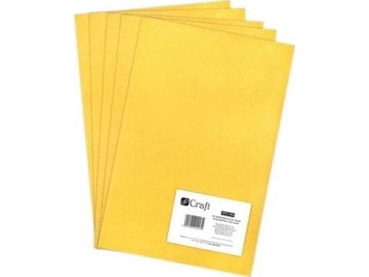 DP Craft Filc poliestrowy DPCRAFT A4 5szt. - Yellow Dalprint