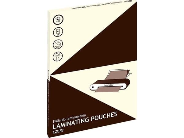 Grand Lamineringsfolie GRAND A3, 125 mic, 100 ark
