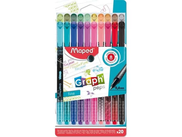 MAPED GRAPH'PEPS DECO0.4mm 20 FÄRGER