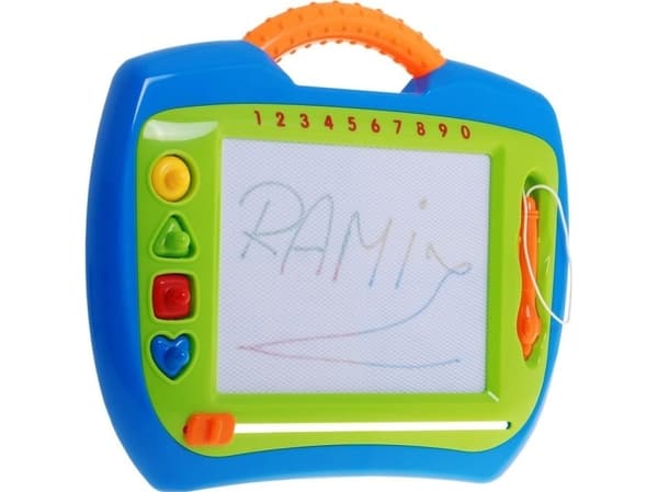 Glad markering for barn 3+ Kreativt leketøy + Stylus + 4 stempler + Tegninger i 4 farger