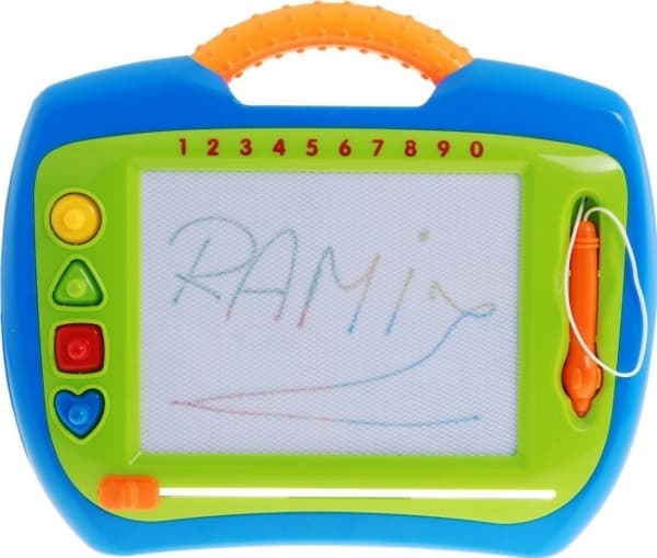 Glad markering for barn 3+ Kreativt leketøy + Stylus + 4 stempler + Tegninger i 4 farger